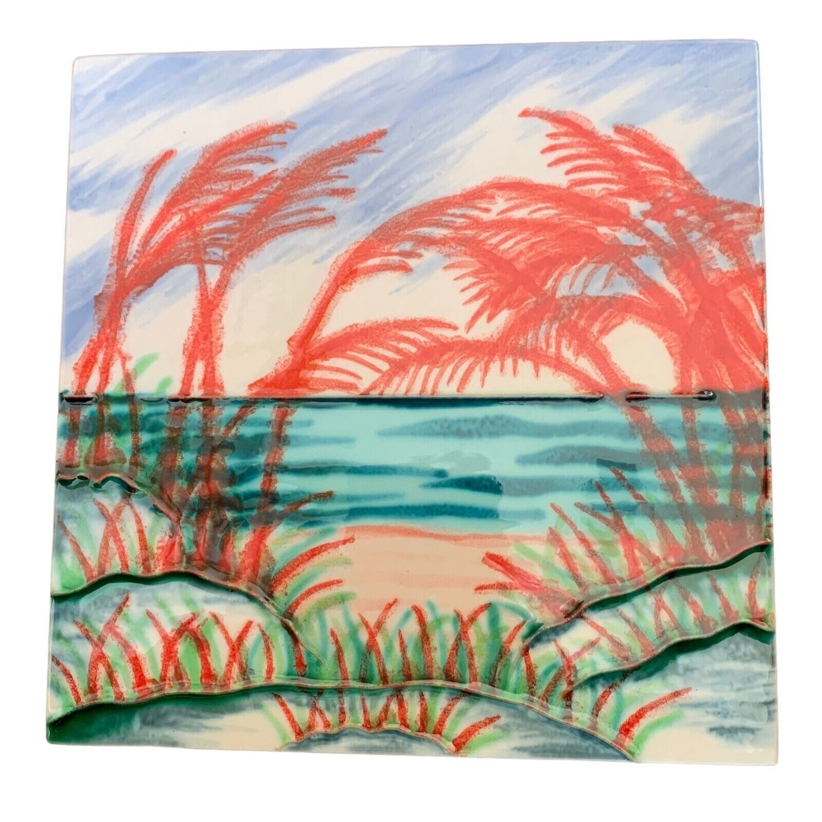 Sand Dunes Beach Decorative Ceramic Wall Art Tile 8×8 Backsplash Bathroom Gift