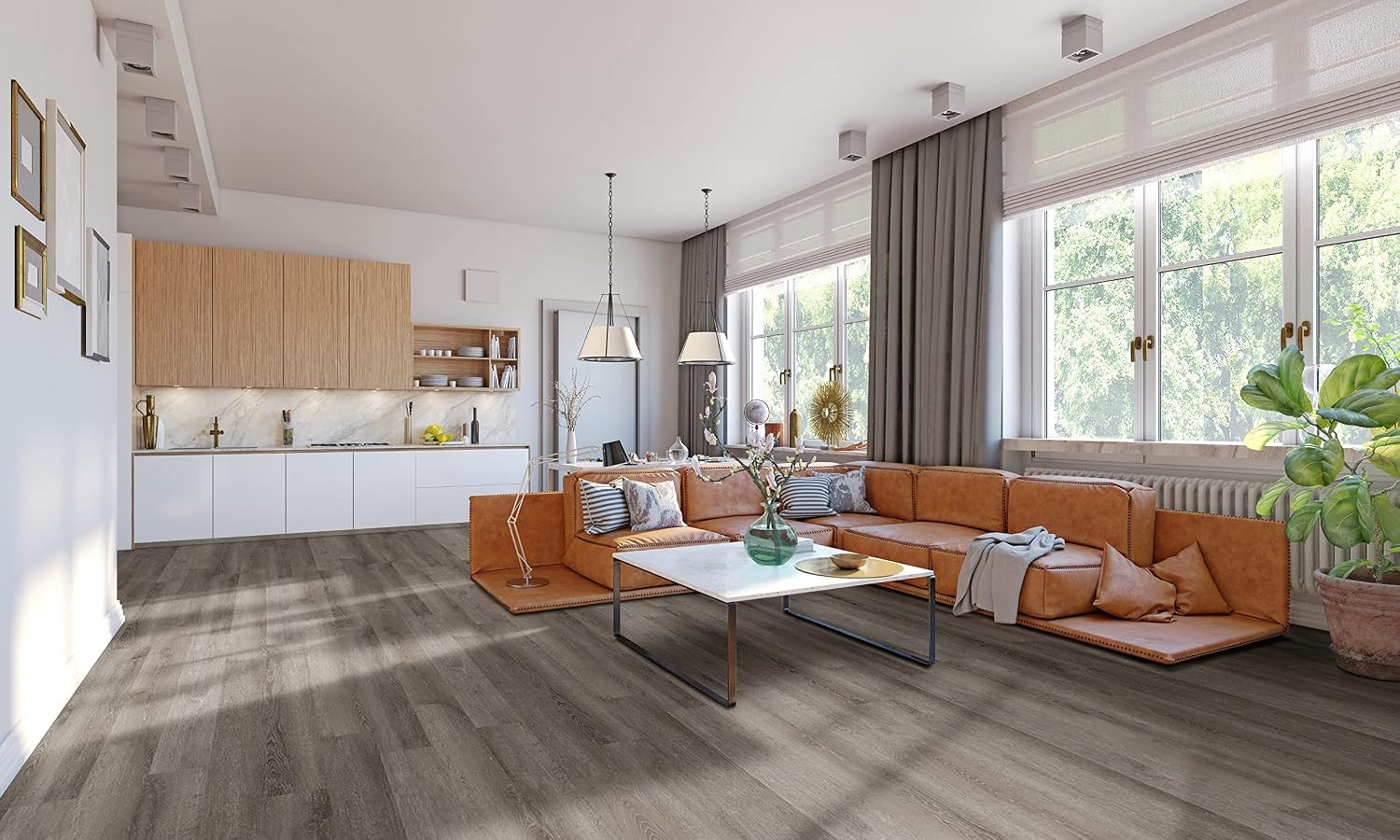 Katalina 6″ x 48″ Waterproof Rigid Core Luxury Vinyl Flooring Tile