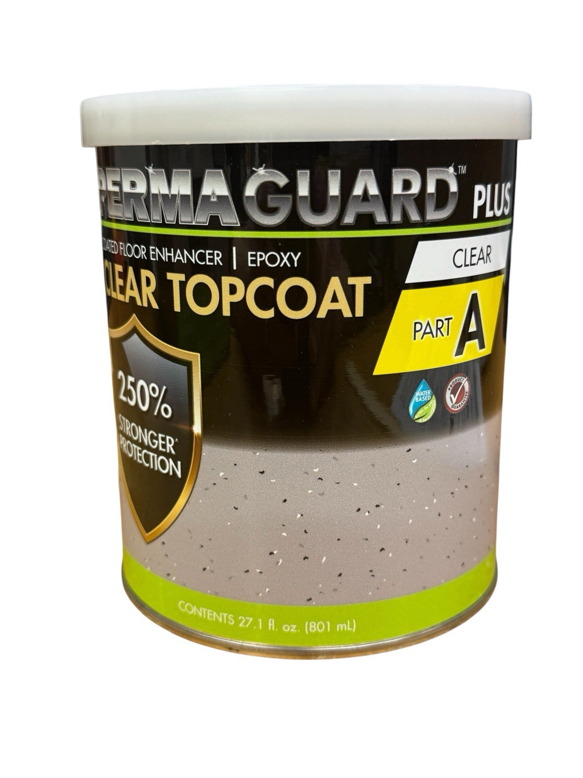 Garage Floor Epoxy Clear Topcoat Kit Gloss 400-500 Sq Ft PermaGuard Plus NEW