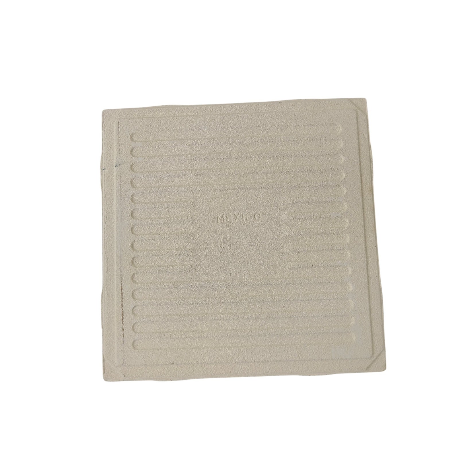 Brown Ceramic Tile 4.25 inch Subway Square Vintage Mid Century Modern Retro