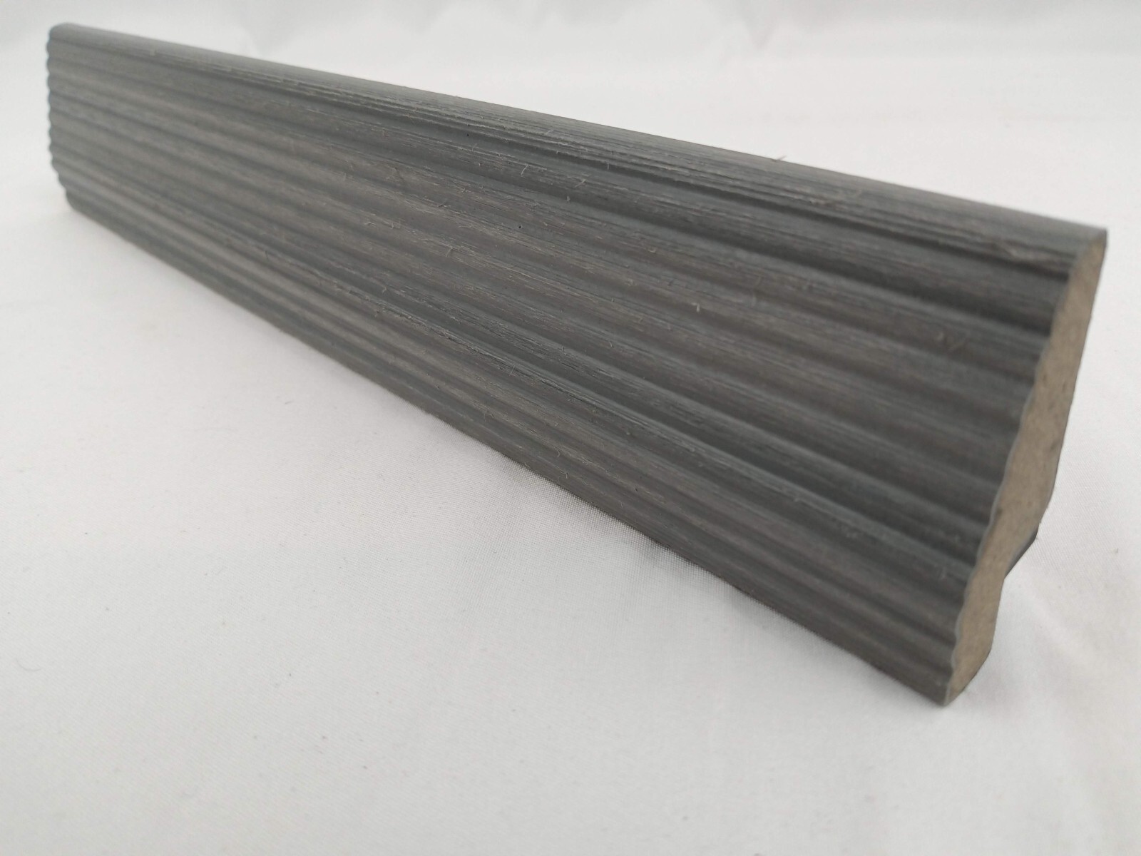 NewTechWood 1/6 ft x 1 ft Composite Deck Tile Straight Fascia, Westminster Gray