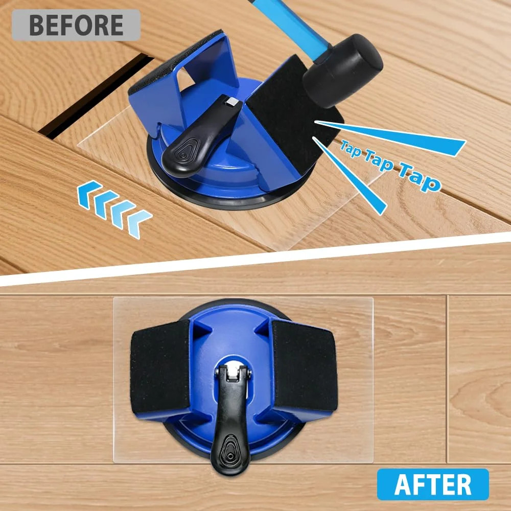 Floor Gap Fixer Tool – Heavy Duty Flooring Gap Repair with 45° Striking Surface,