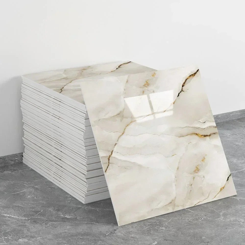 10Pcs Peel and Stick Marble Floor Wall Panels 23.6″x11.8″ PVC Tiles Sticker US