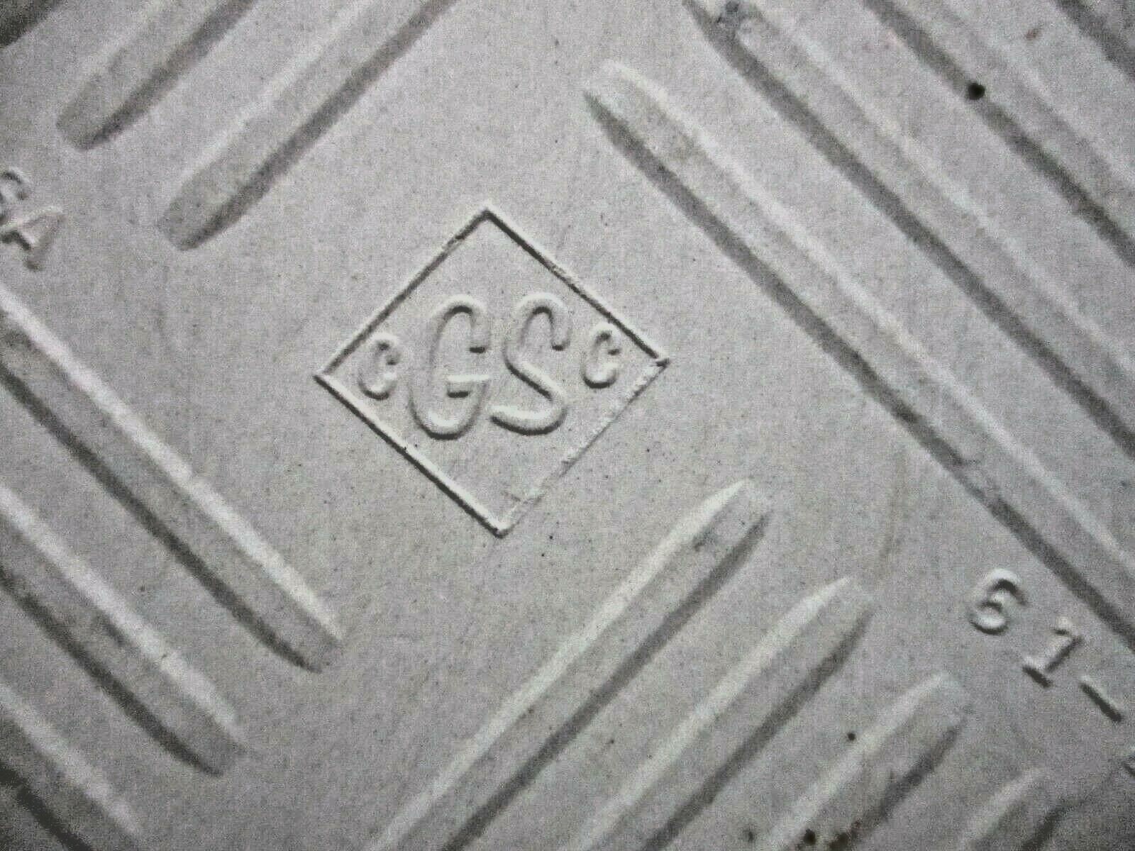 1 Wall Tile CGSC USA Ceramic 4-1/4 Bullnose Mustard Yellow Dapple Beige Wrinkled