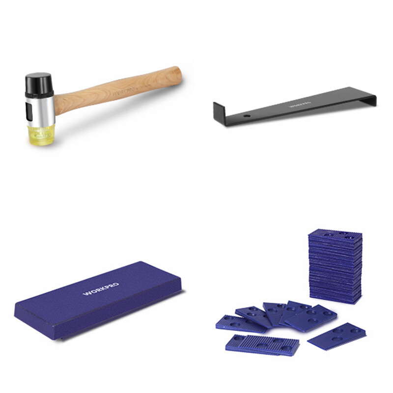 WORKPRO Laminate Wood Flooring Installation Kit with 30 Pieces Plastic Spacers