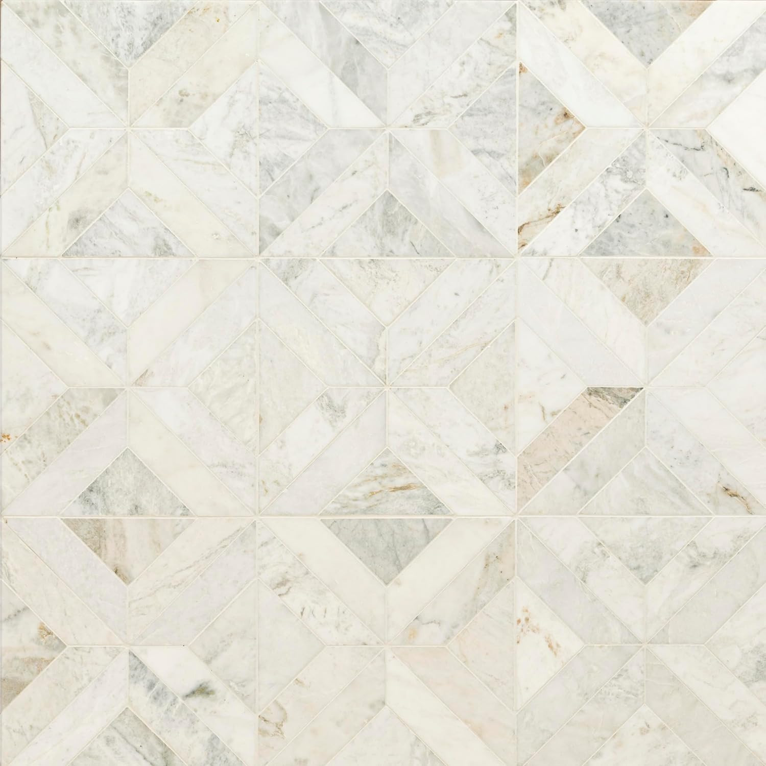 Arabescato Venato White Honed Marble Tile 12×12 for Backsplash & Floors