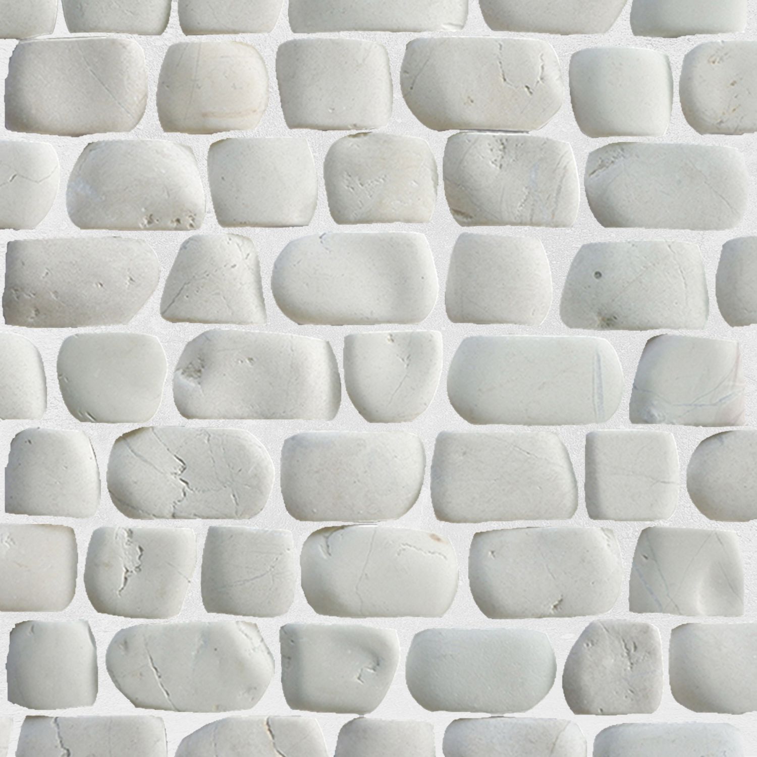 Strip White Natural Stone Mosaic Wall & Floor Tile ($12.71/SqFt)