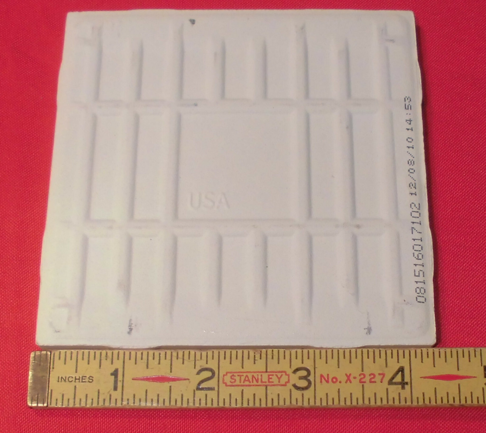 1 pc. *Almond #D-135* 4-1/4″, Glossy Ceramic Tile by Daltile Co. New Stock