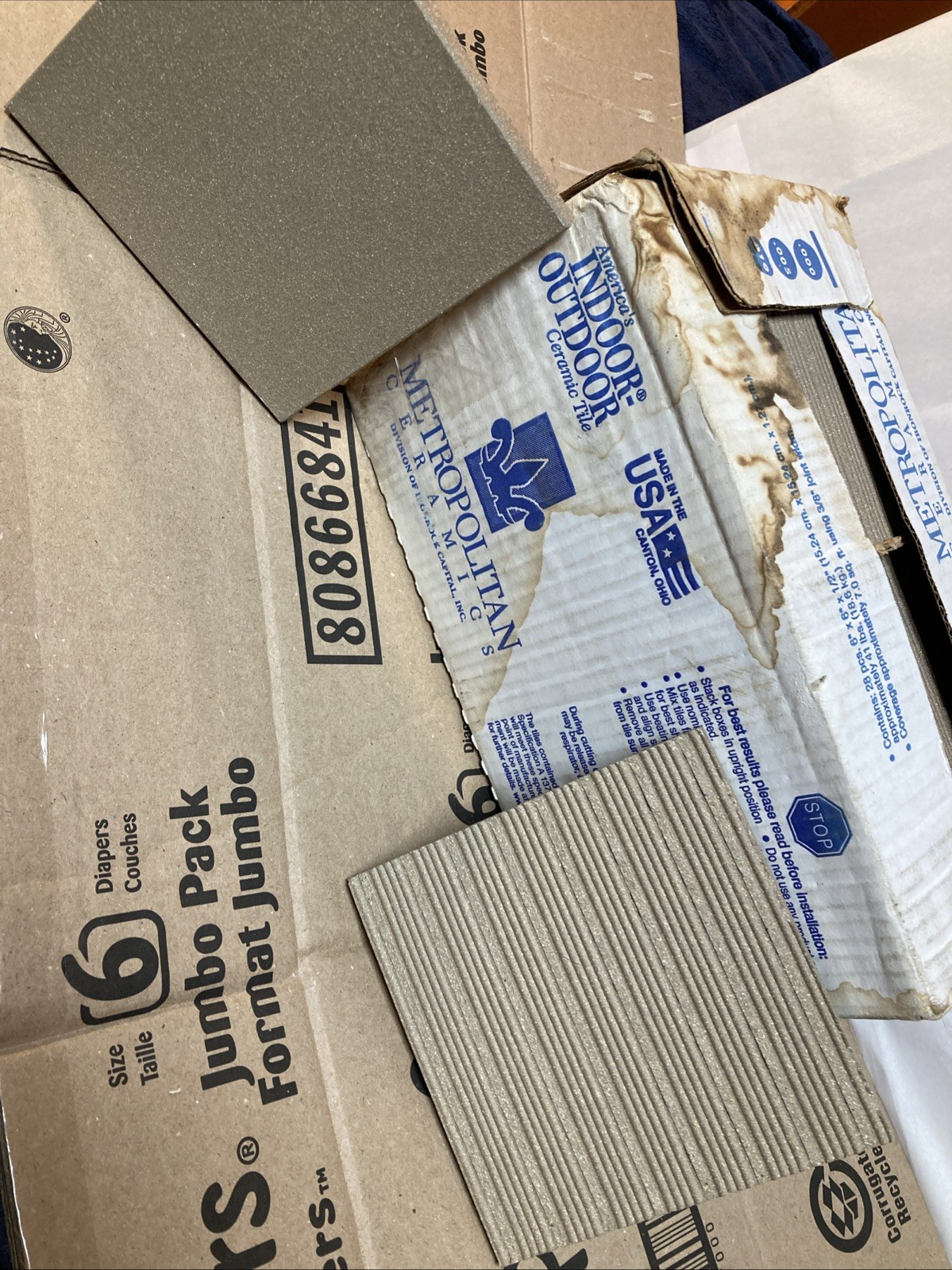Metropolitan Ceramics USA MT107 6×6 Quarry Tile Ribbed Anti-Slip Full Box 28