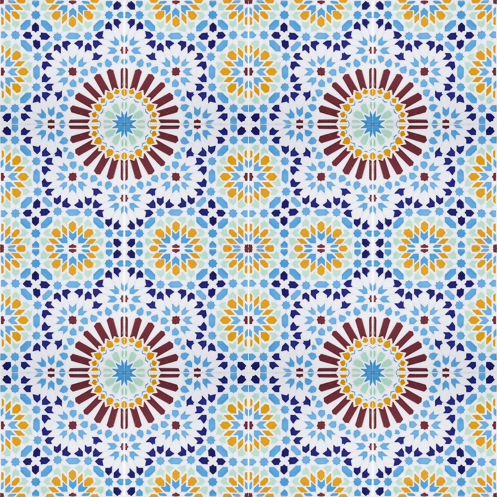Moroccan Mosaic Tiles 8×8 inch Wall Ceramic Tile for kitchen backsplash – Baha