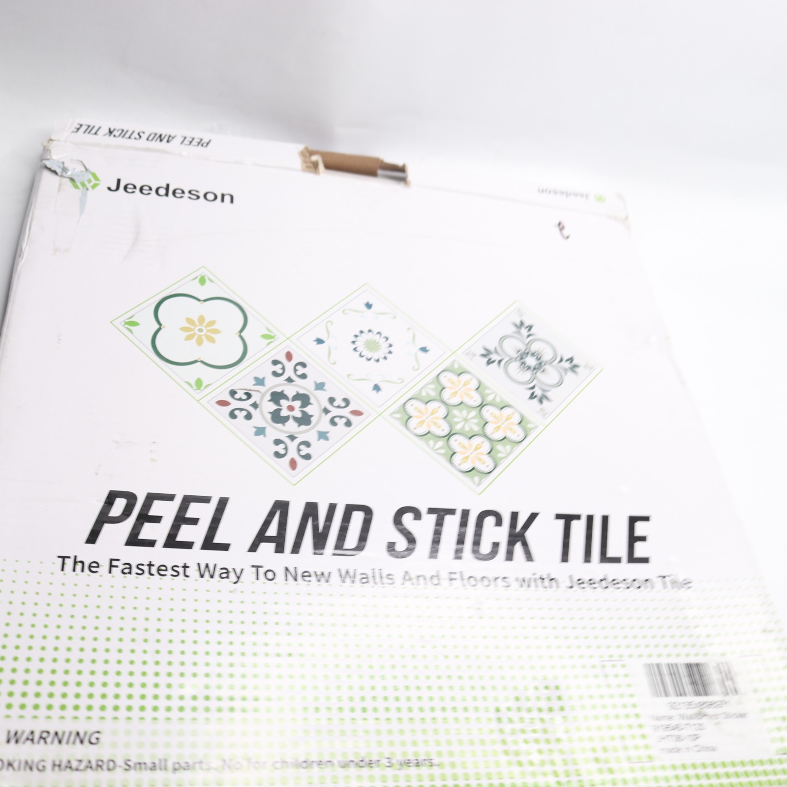 (10-Pk) Jeedeson Peel and Stick Tile Stickers Self Adhesive Backsplash Tile