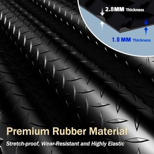 Garage Floor Mat, 2.8mm Thickened PVC Flooring Roll for Under 8×30 FT, Black