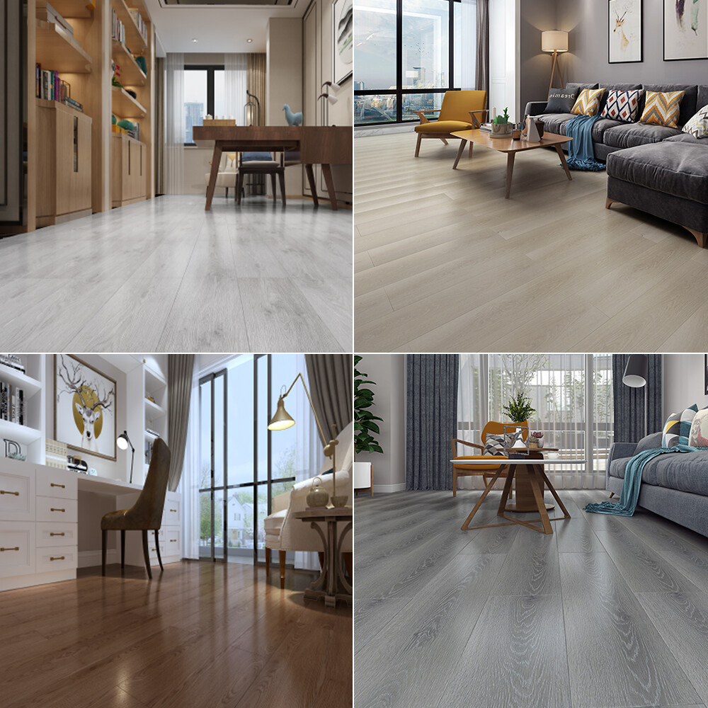 36Pcs Self-Adhesive PVC Vinyl Floor Planks Wood Tiles Peel Stick 54 Square Feet