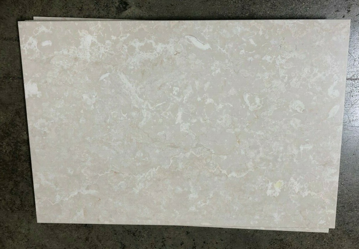 Tile 12×18 White Botticino Marble Natural Stone About 3×3 SAMPLE PIECE TS-22