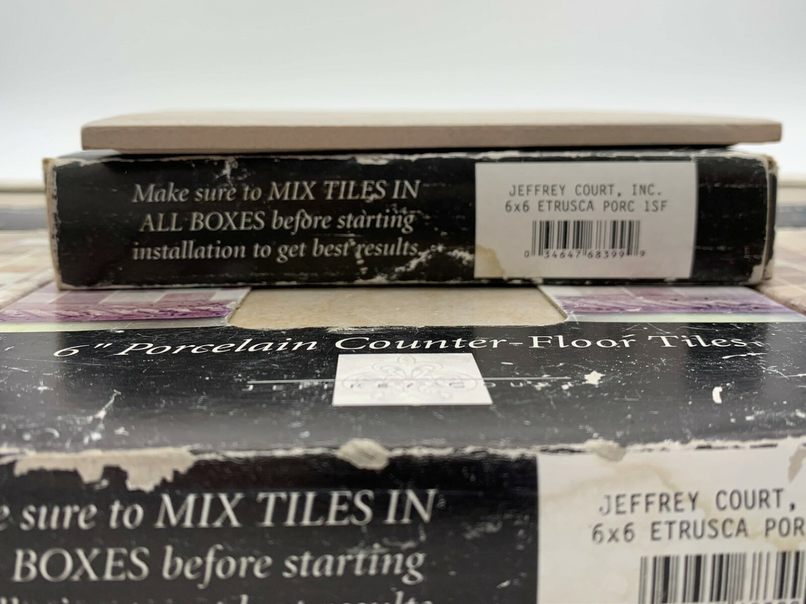 24 Jeffrey Court 6” x 6” Porcelain Counter – Floor Tiles hard to find