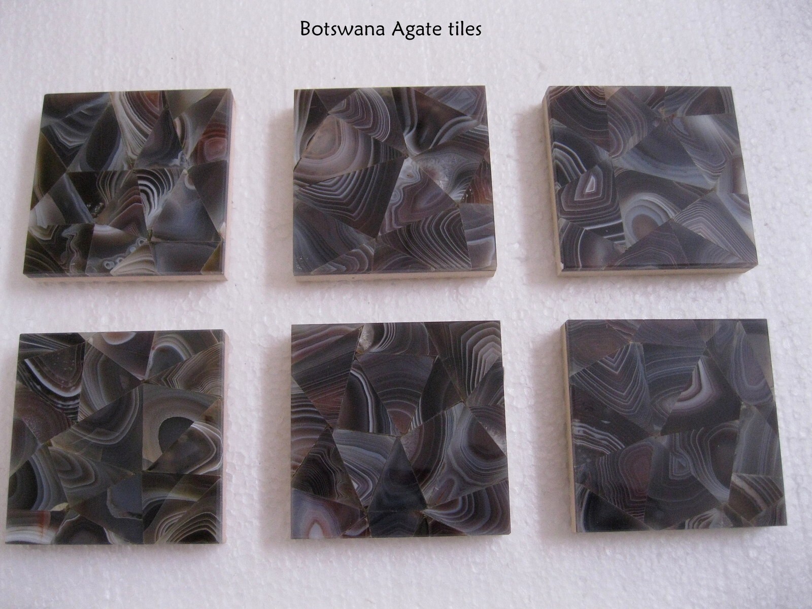**FINAL SALE**  Botswana Agate 2 x 2 Polished (price per piece)