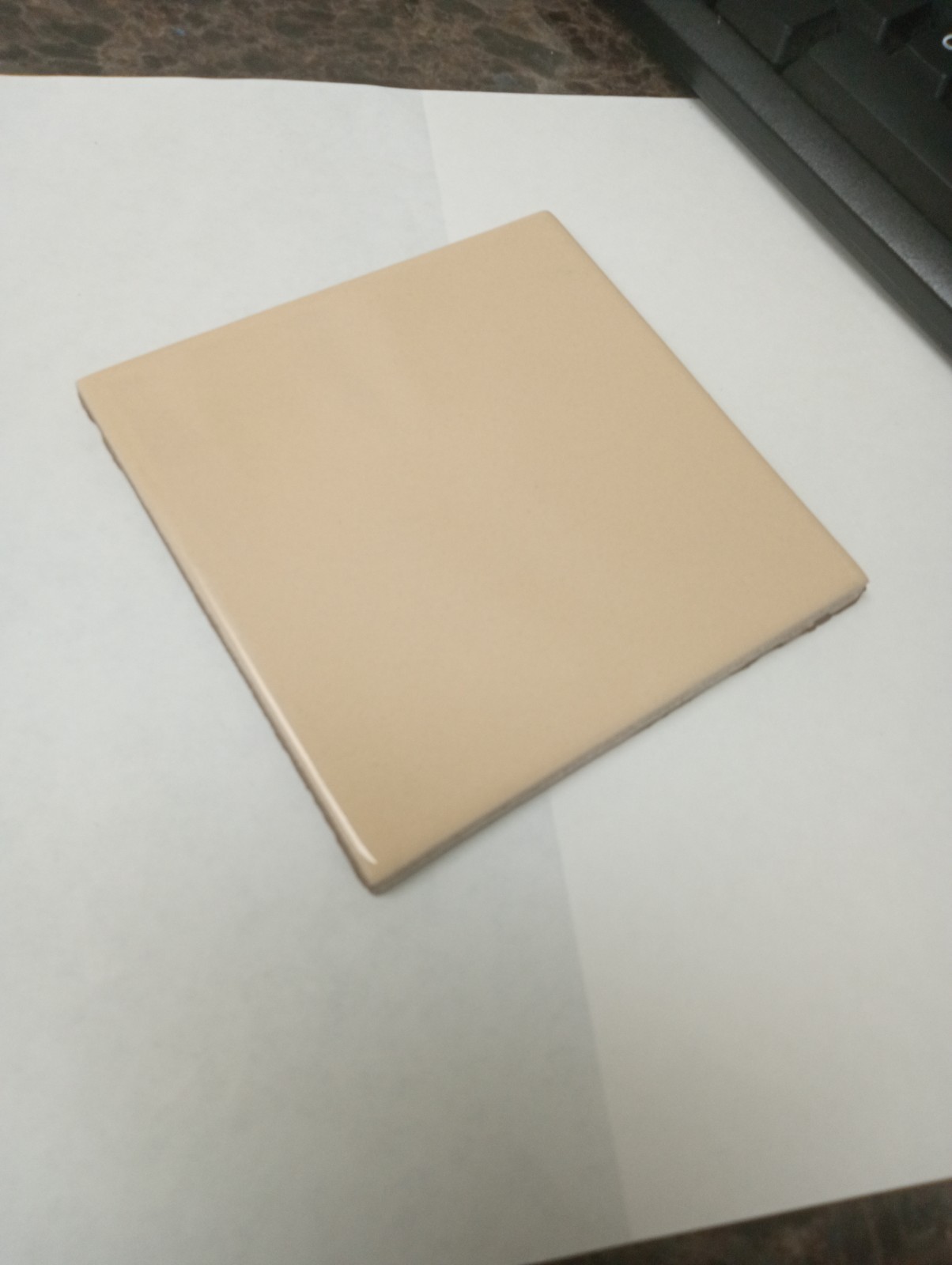 4×4 Tile Glossy Melon Orange Square Loose Wall Remodel Ceramic C#540-466 Sample