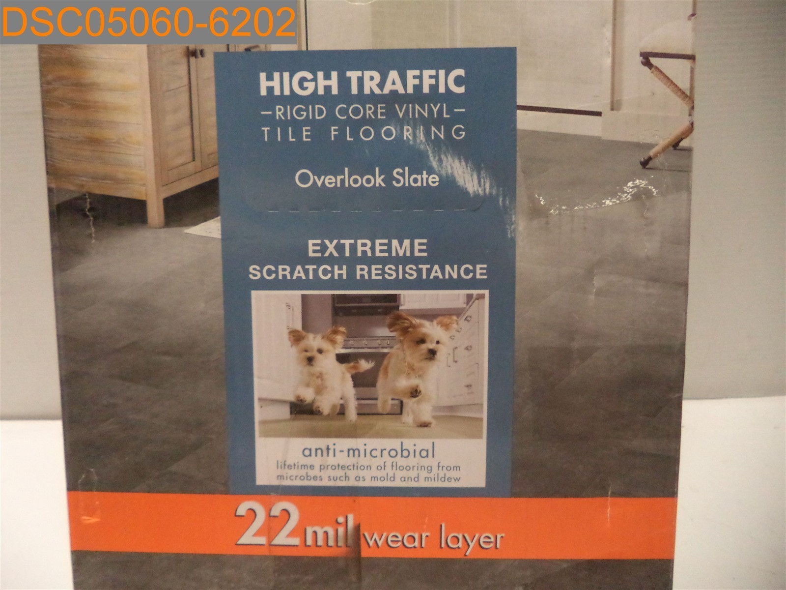 Qty=9: Life-Proof Rigid Core Vinyl Flooring 1010234394 Slate 22ml 088969130358