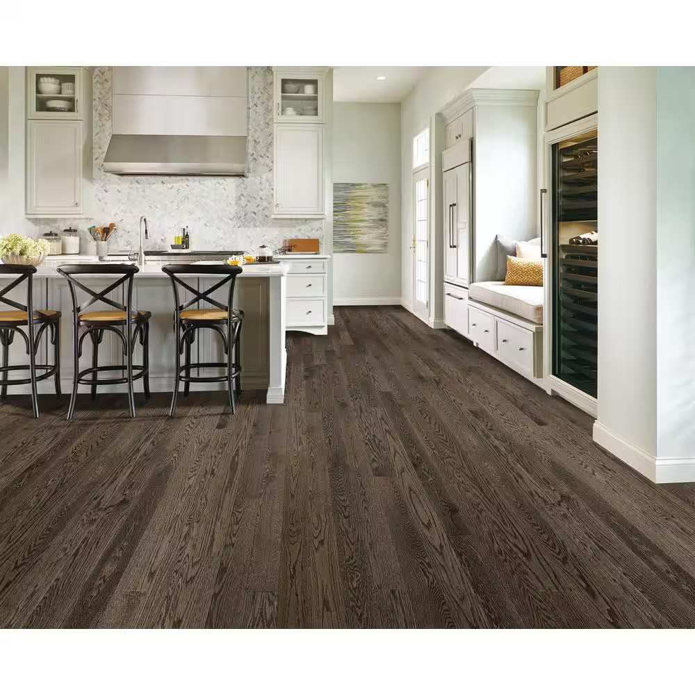 American Originals Coastal Gray Red Oak 3/4 In. T X 3-1/4 In. W Smooth Solid Har