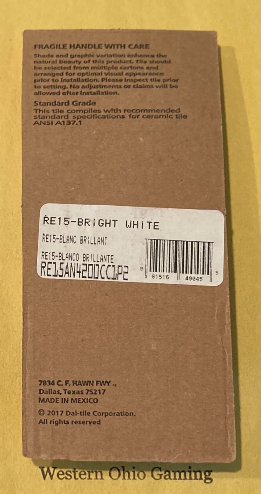 Daltile Restore Bright White 2″ x 2″ In Radius Bullnose Corner Ceramic Trim NEW