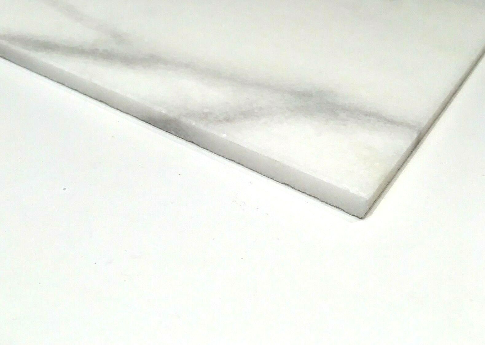 Carrara White 12×12 Honed Straight Edge Marble Tile Wall Backsplash Kitchen Bath