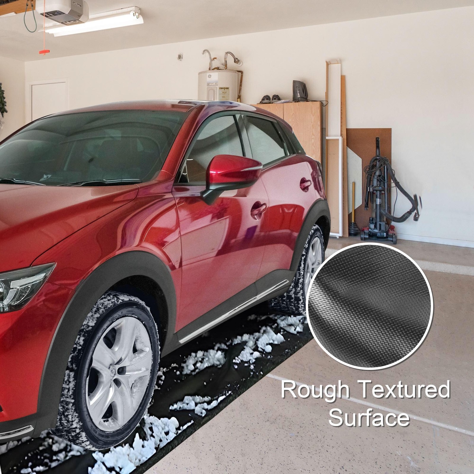 Yescom Containment Mat Garage Floor Mat for SUV Snow Mud Compact Size 7’9″x16′