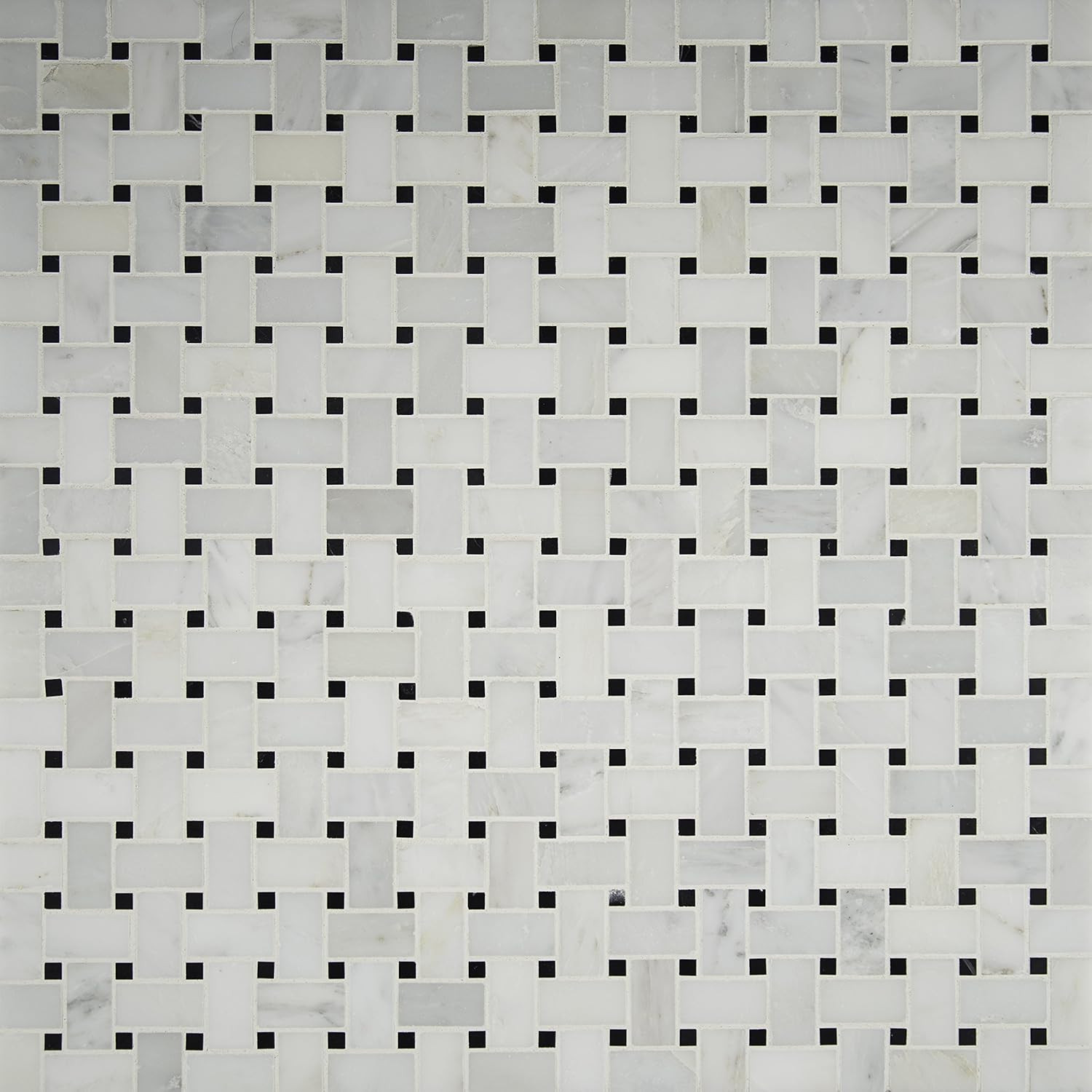 Greecian White 12×12 Basketweave Tile for Stylish Kitchen & Bath Walls