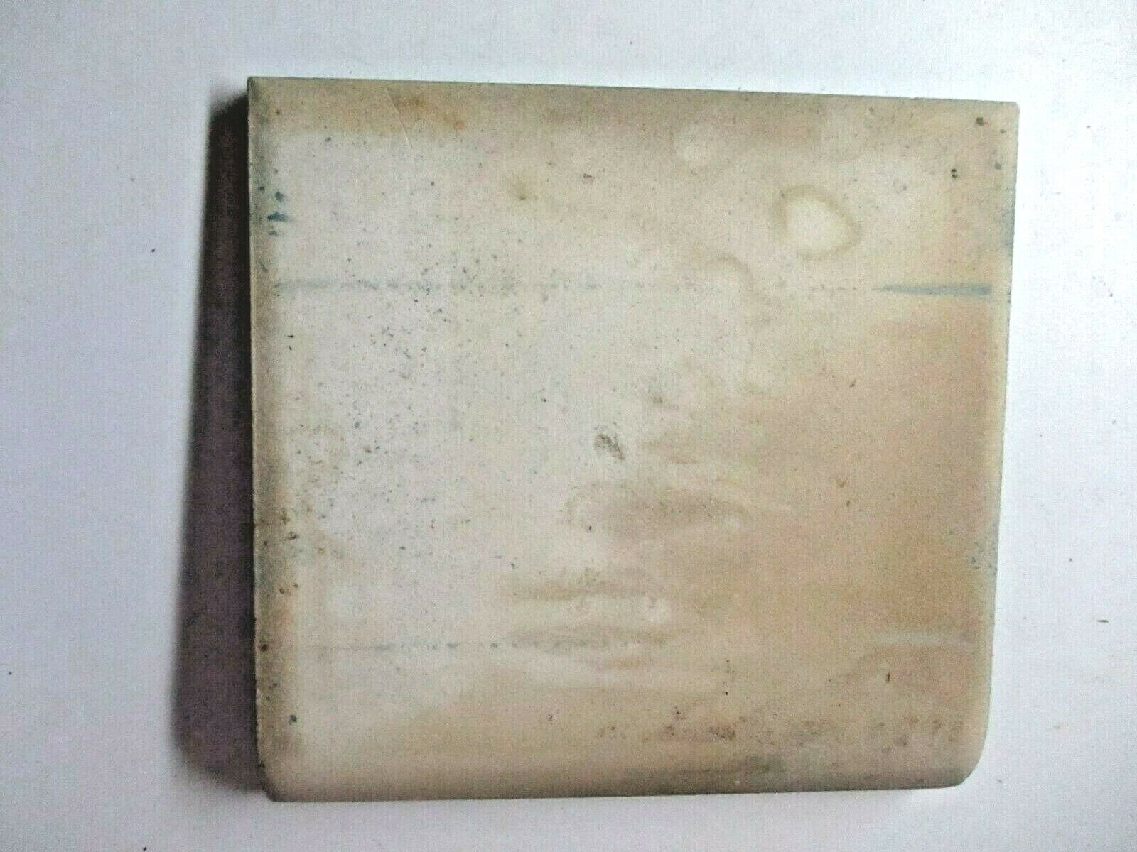1 Cove Base Tile Wheeling USA 4-3/8″ Sq. Ceramic Wall Dark Teal Green Gloss Vtg