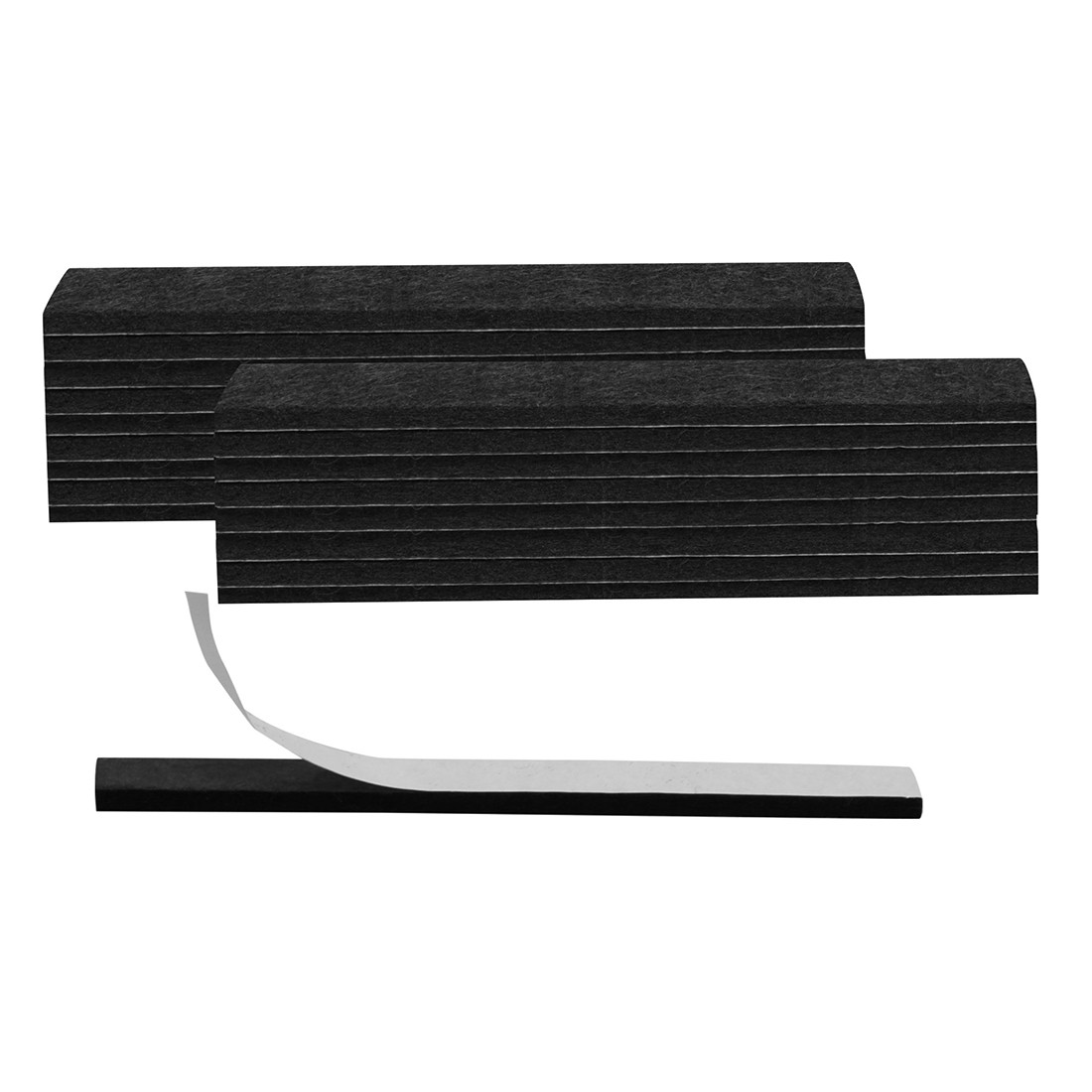 Felt Pads Rectangle 5 7/8″ x 1/2″ Anti-scratch for Furniture Floor Black 18pcs