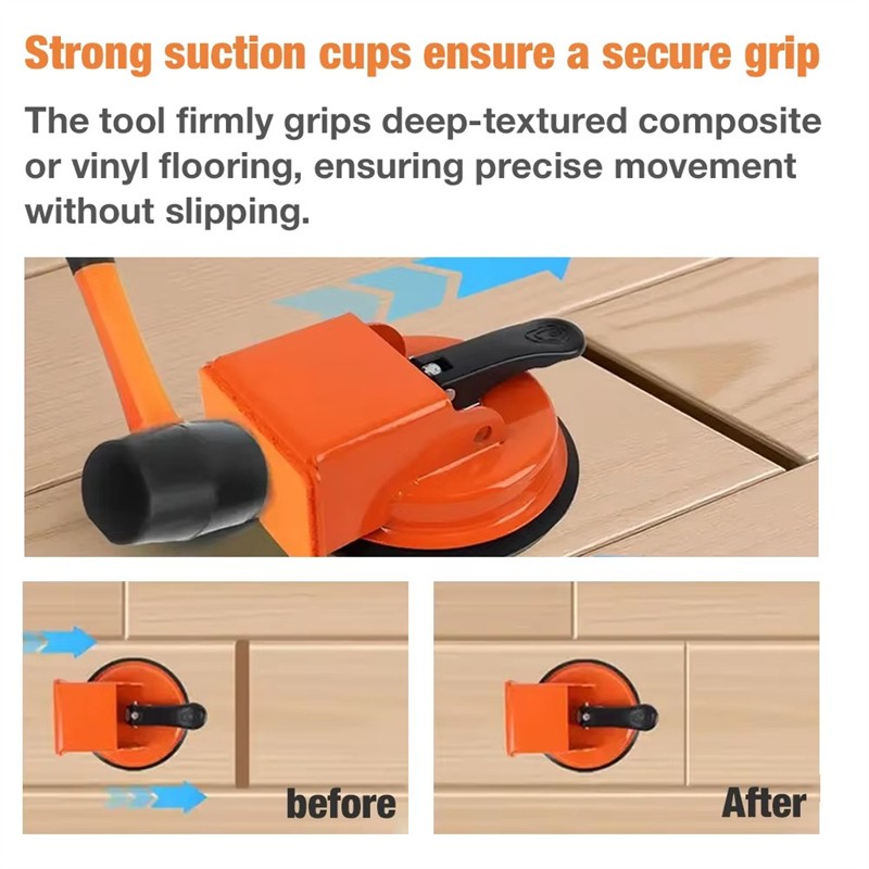 5 Floor Gap Fixer Tool with Suction Cup for Hardwood-Laminate and Vinyl Flooring