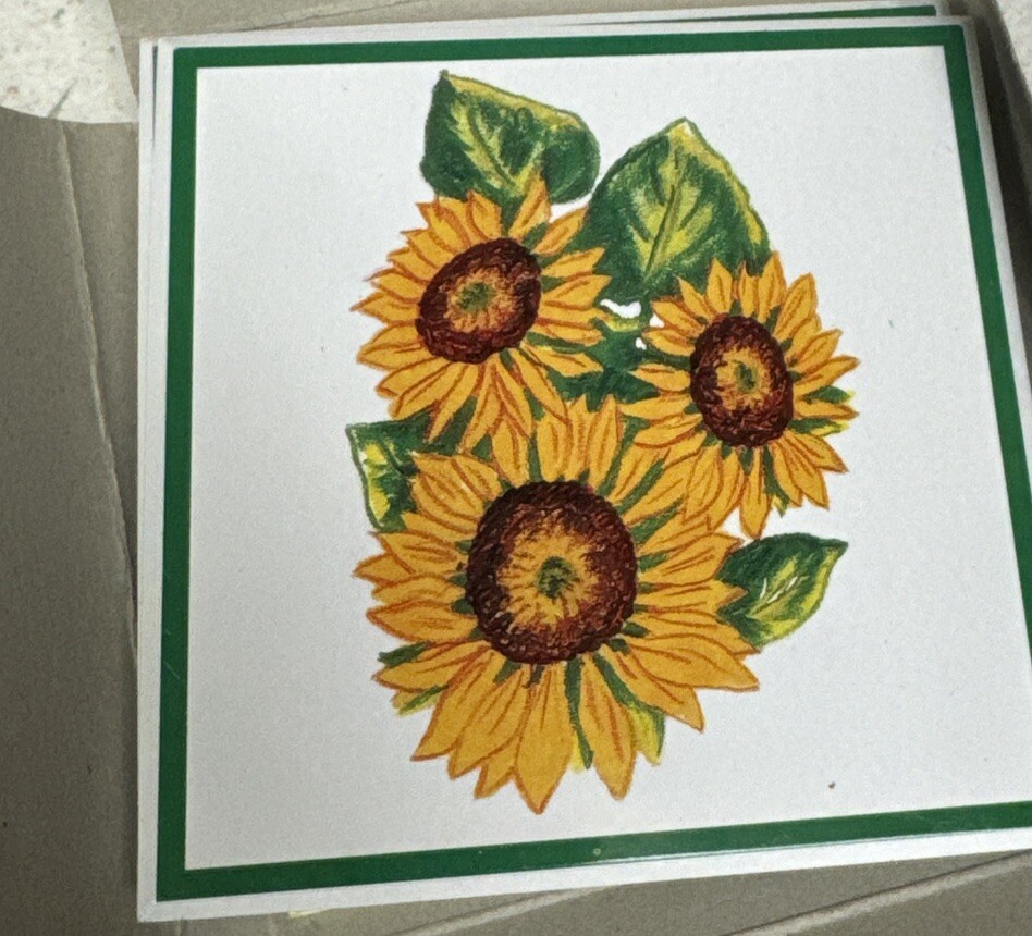 3 BoxesHandy Metal Wall Tiles 3 Square Feet Ea. 2 Boxes-sunflowers- 1 Box White