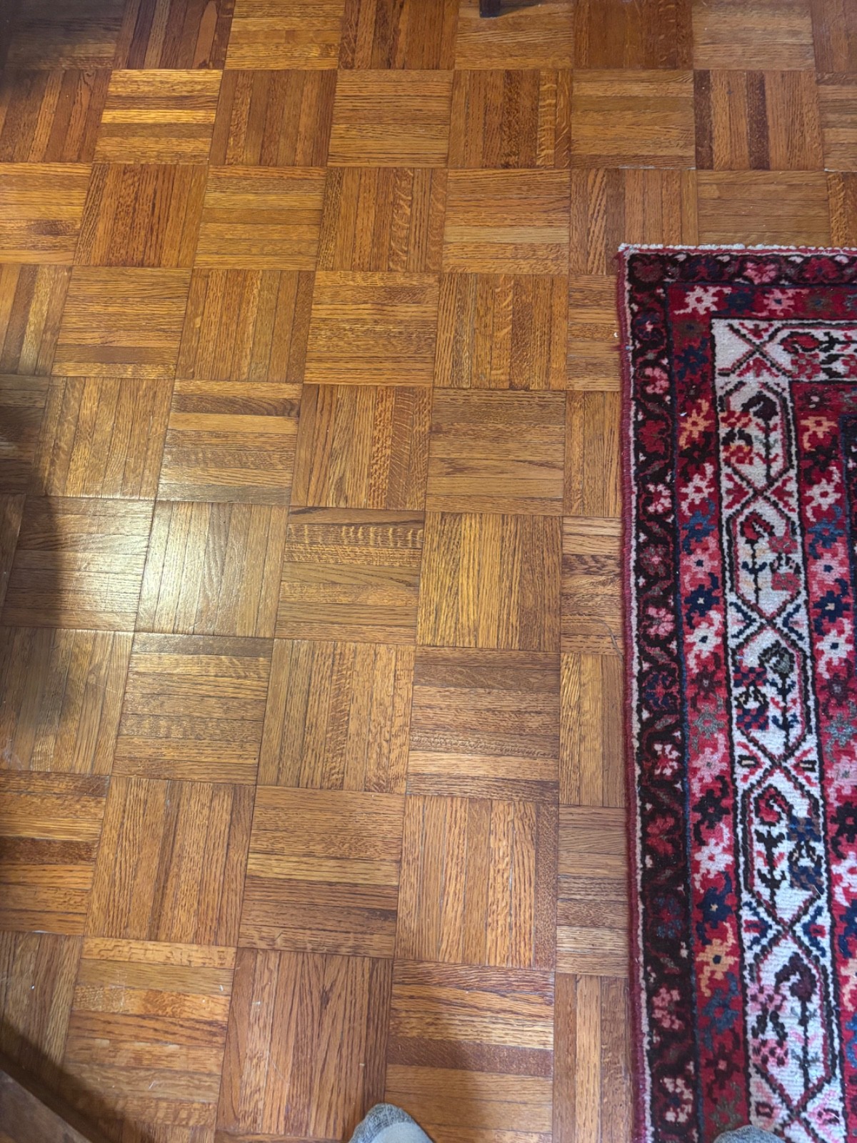 SOLID OAK PARQUET FLOOR 12″ x 12″ TILES 5/16 INCH; VINTAGE