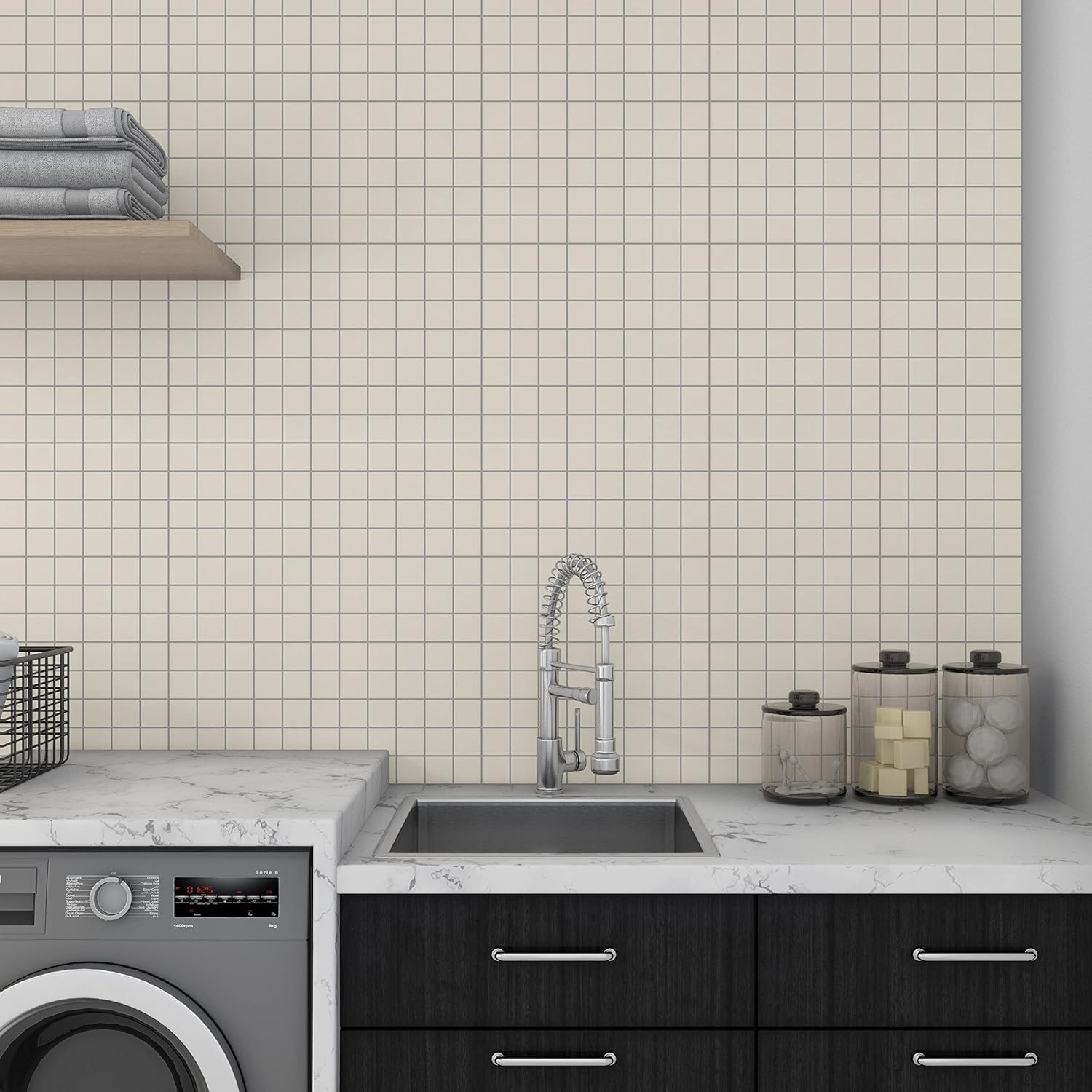 Matte Biscuit Porcelain Mosaic Tiles 2″x2″ for Stylish Floors & Walls (12 PC)