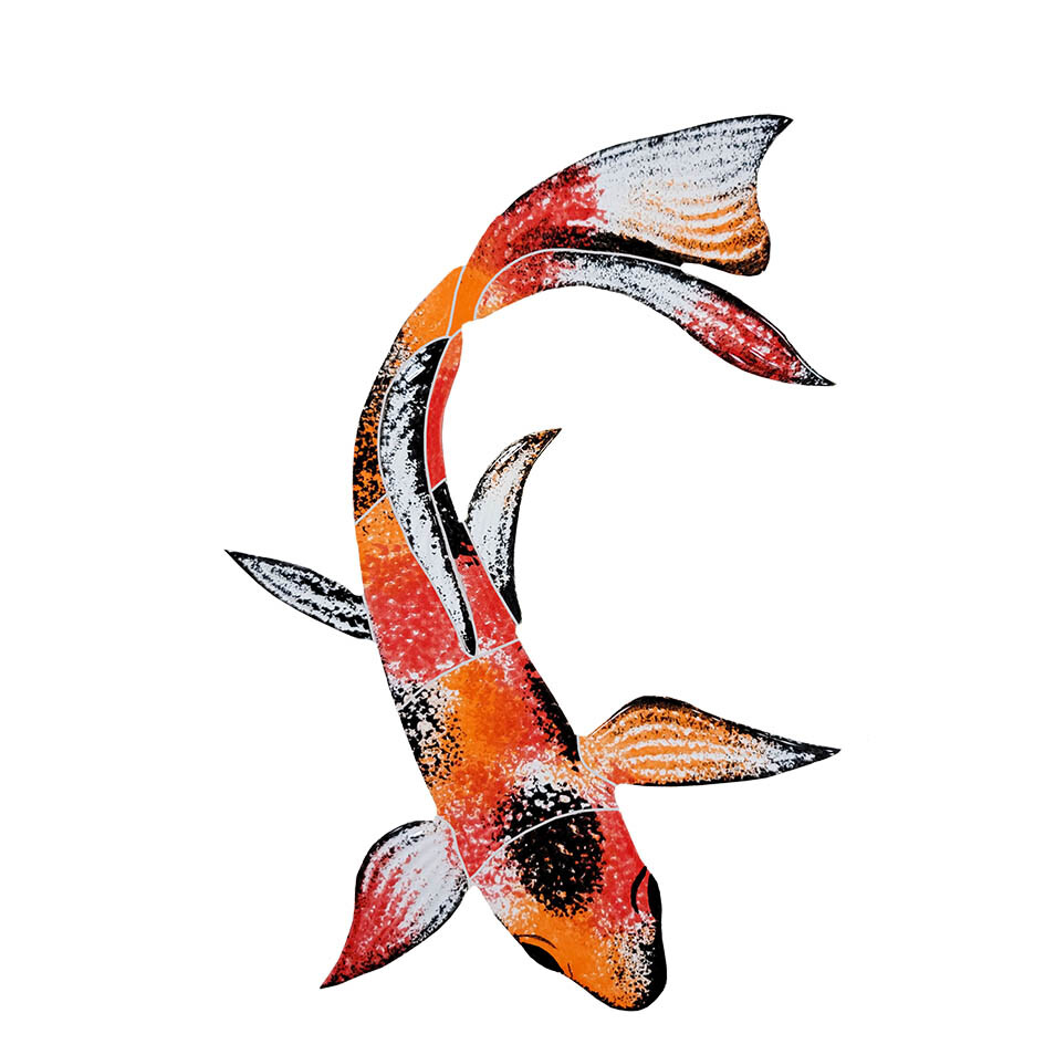 Mosaic Koi Fish and Lily Pads for Swimming Pool or Wall *Free Shipping*