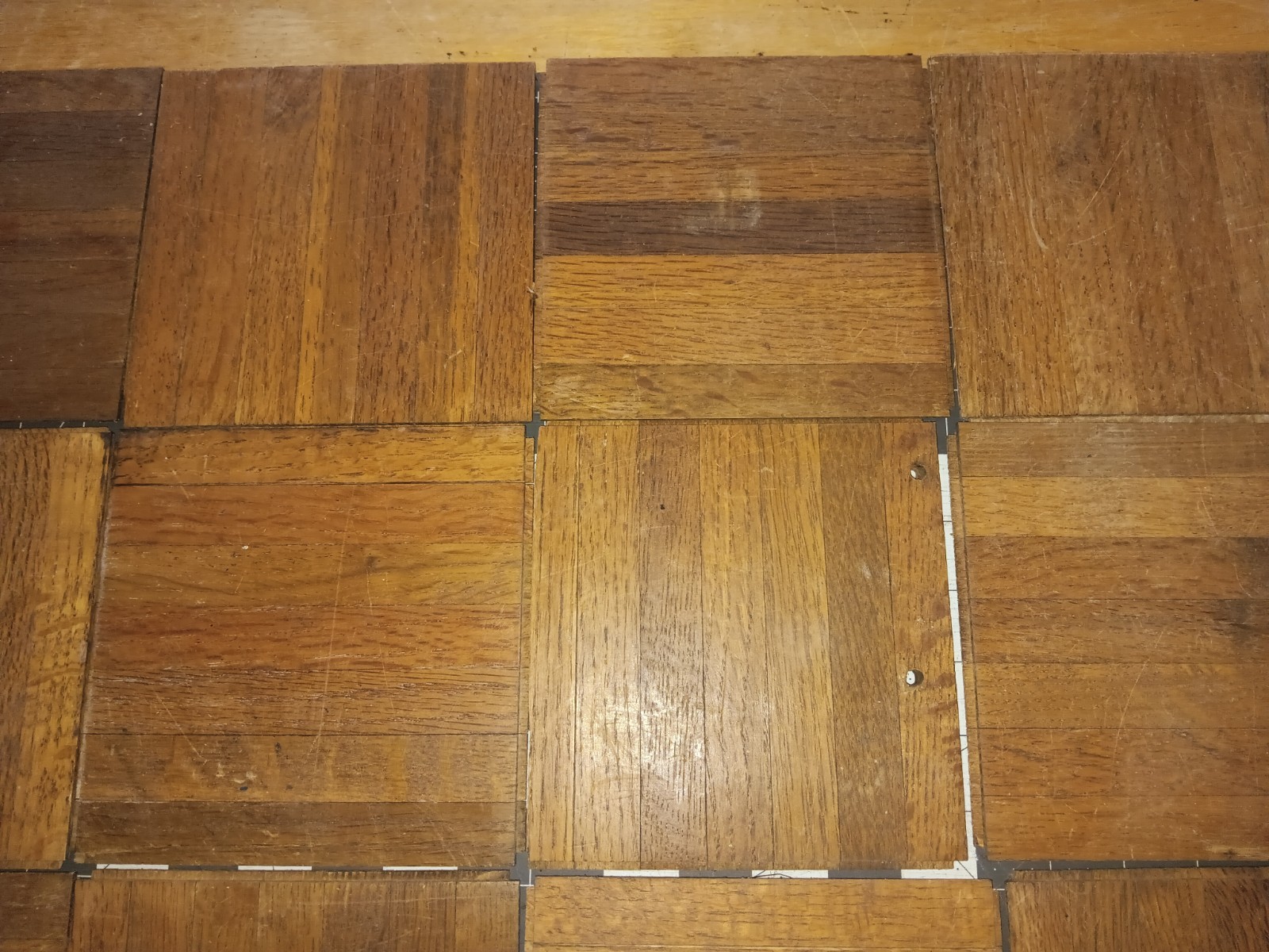 Reclaim VTG COLOR TILE Solid Oak Parquet Flooring 24 pieces = 6 SQ FT. OPTIONS!