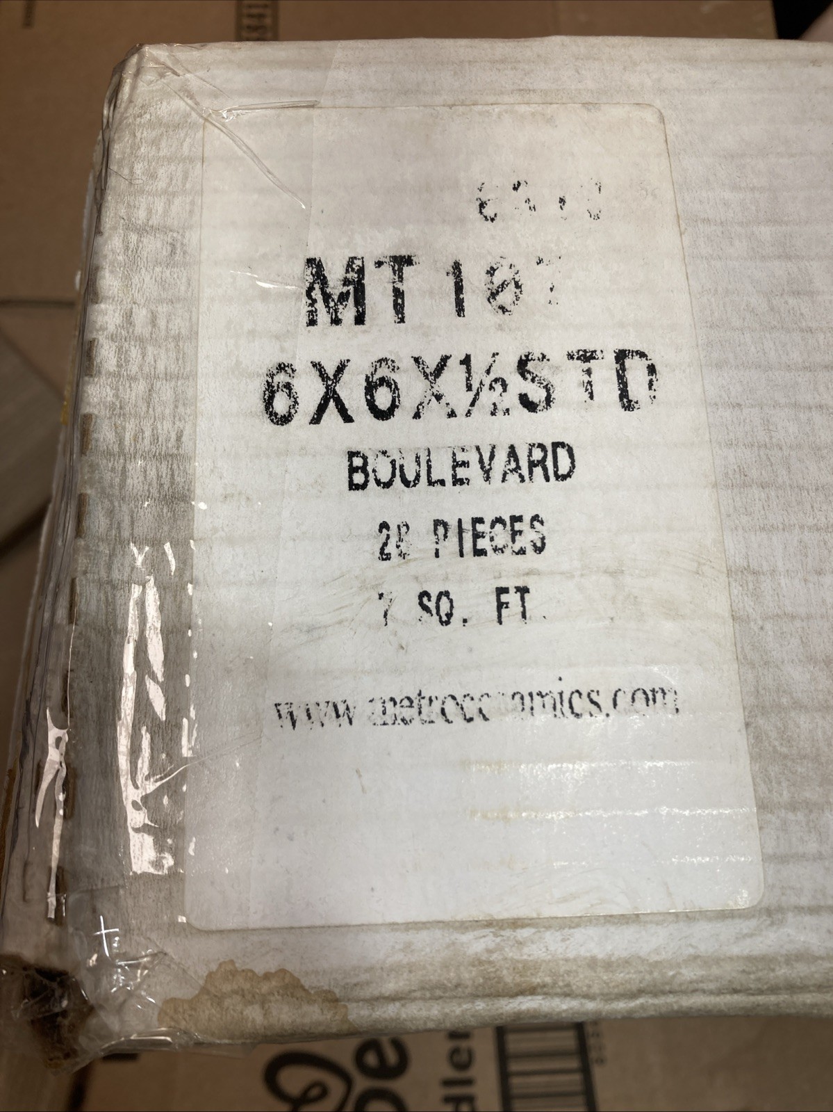 Metropolitan Ceramics USA MT107 6×6 Quarry Tile Ribbed Anti-Slip Full Box 28