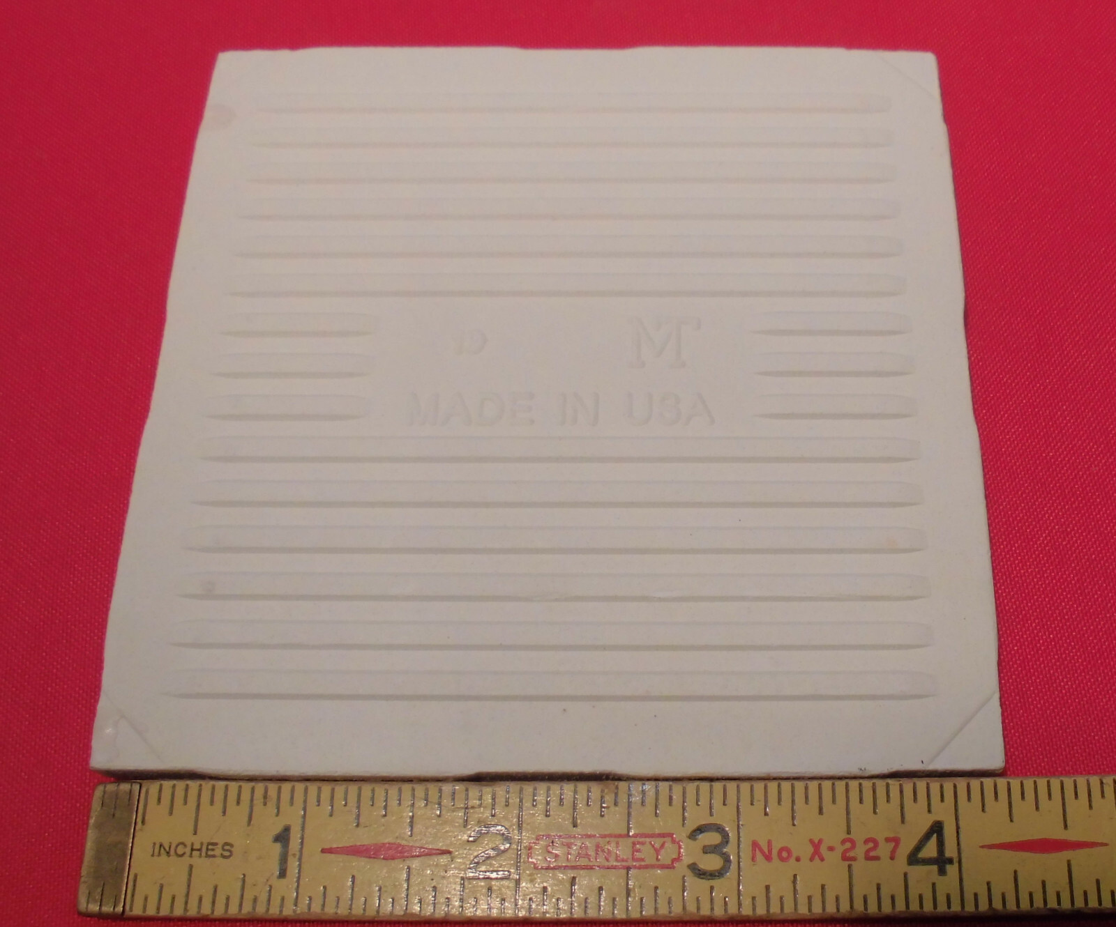1 pc. Desert Shell- Off White 4-1/4″ Bumpy Matte Ceramic Tile by Monarch Tile Co