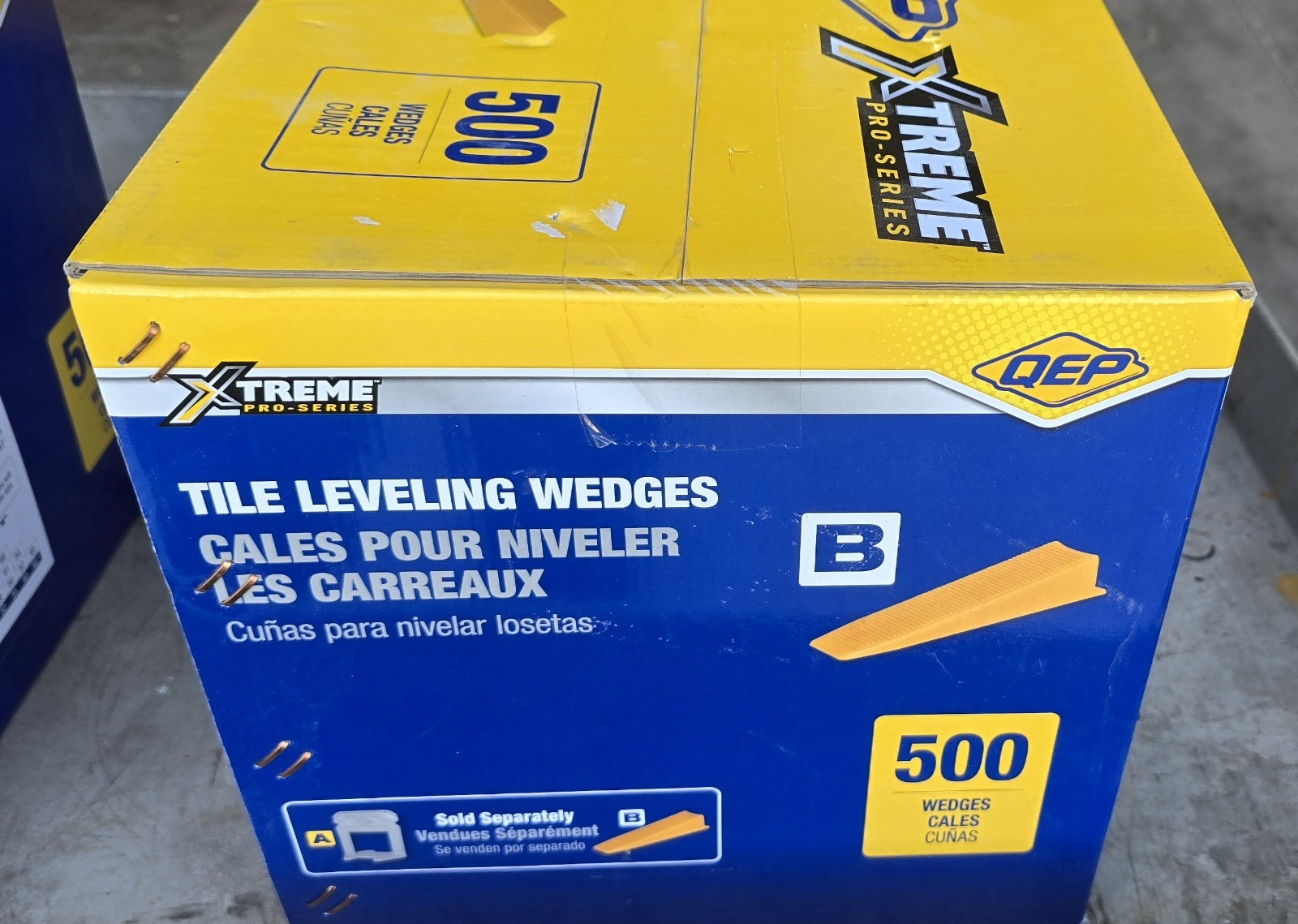 QEP 99775 Xtreme Yellow Wedge Part B of Two-Part Tile Leveling System 500-Pk NEW