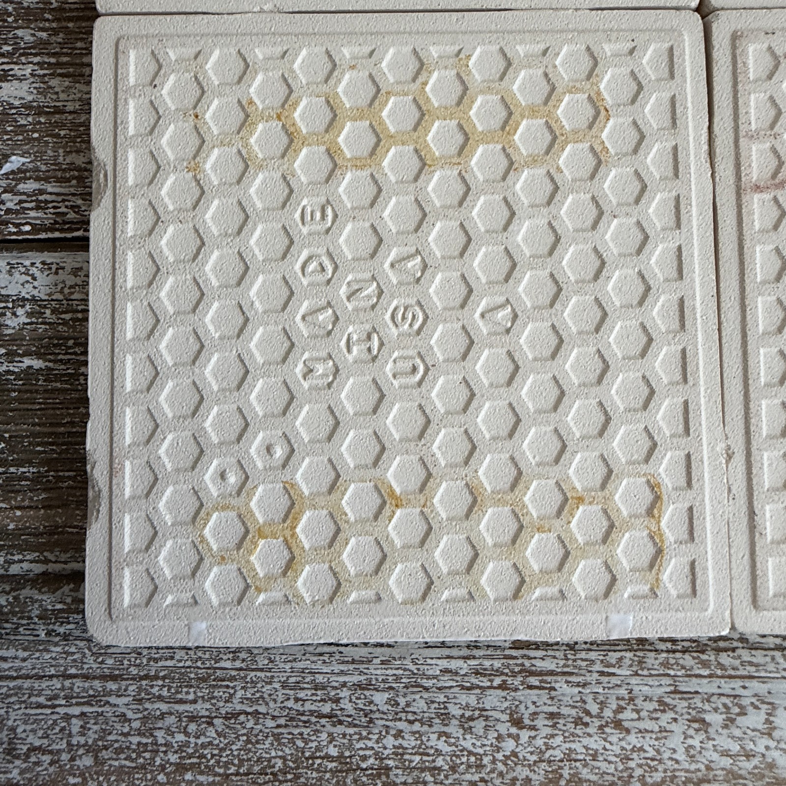Vintage Yellow Daffodils Tile Mural Set 4 on White USA Wildflower Garden
