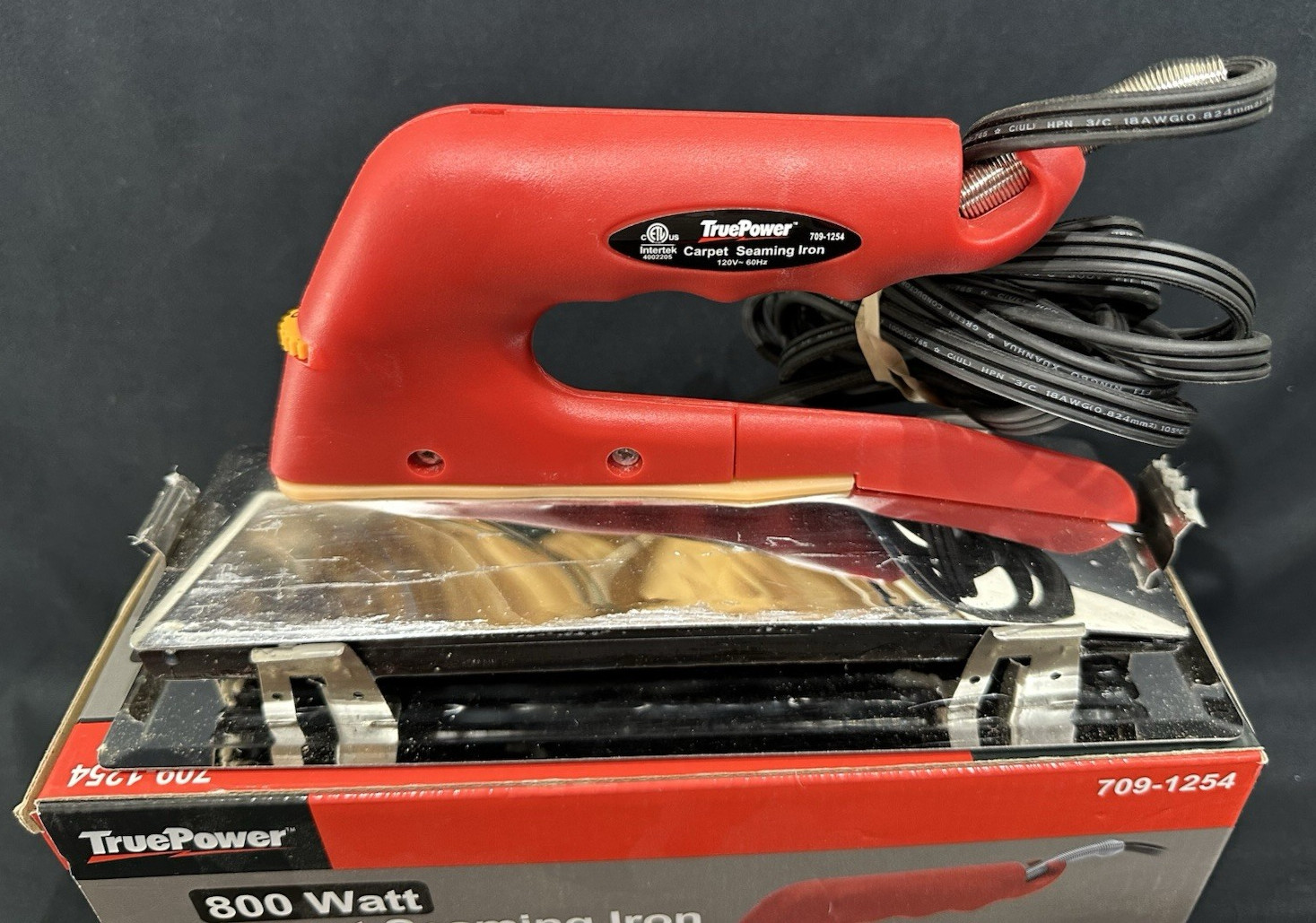True Power 709-1254 Carpet Seaming Iron 10″ 800 Watt 5 Position Heat Setting