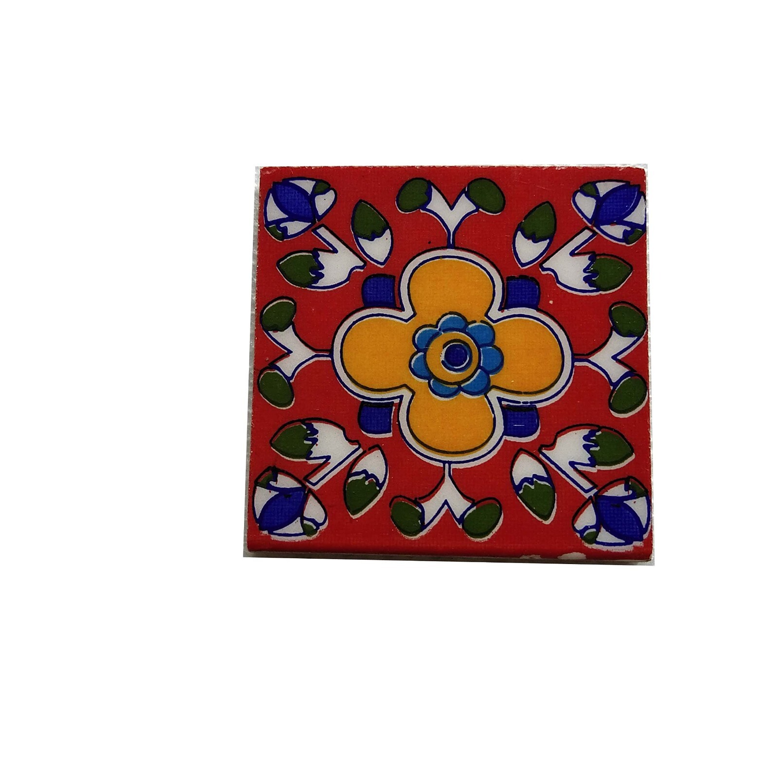 Decorative Interior Exterior Flooring Wall Ceramic 3 x 3 in Tiles Set of 10 Pcs.