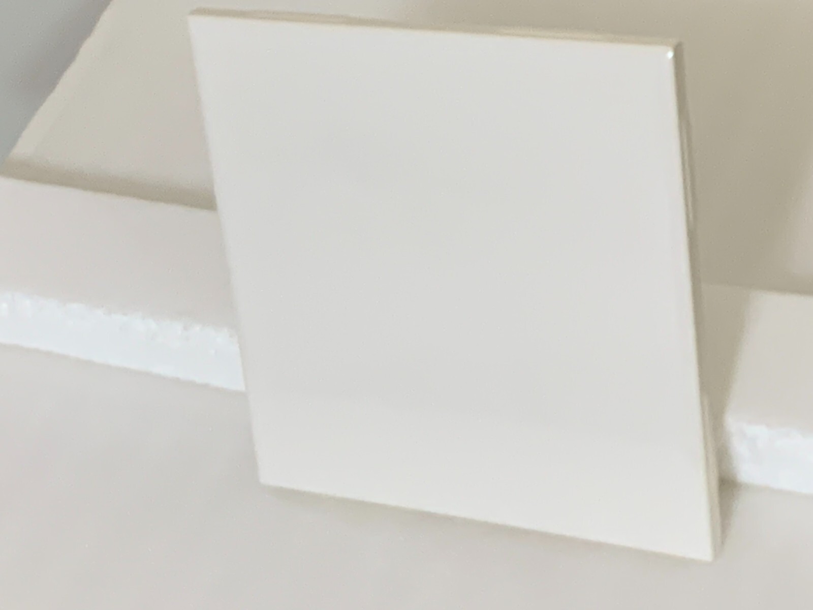 NEW Vintage Monarch Ceramic Tile MTF 6″ X 6″ Bright White Gloss