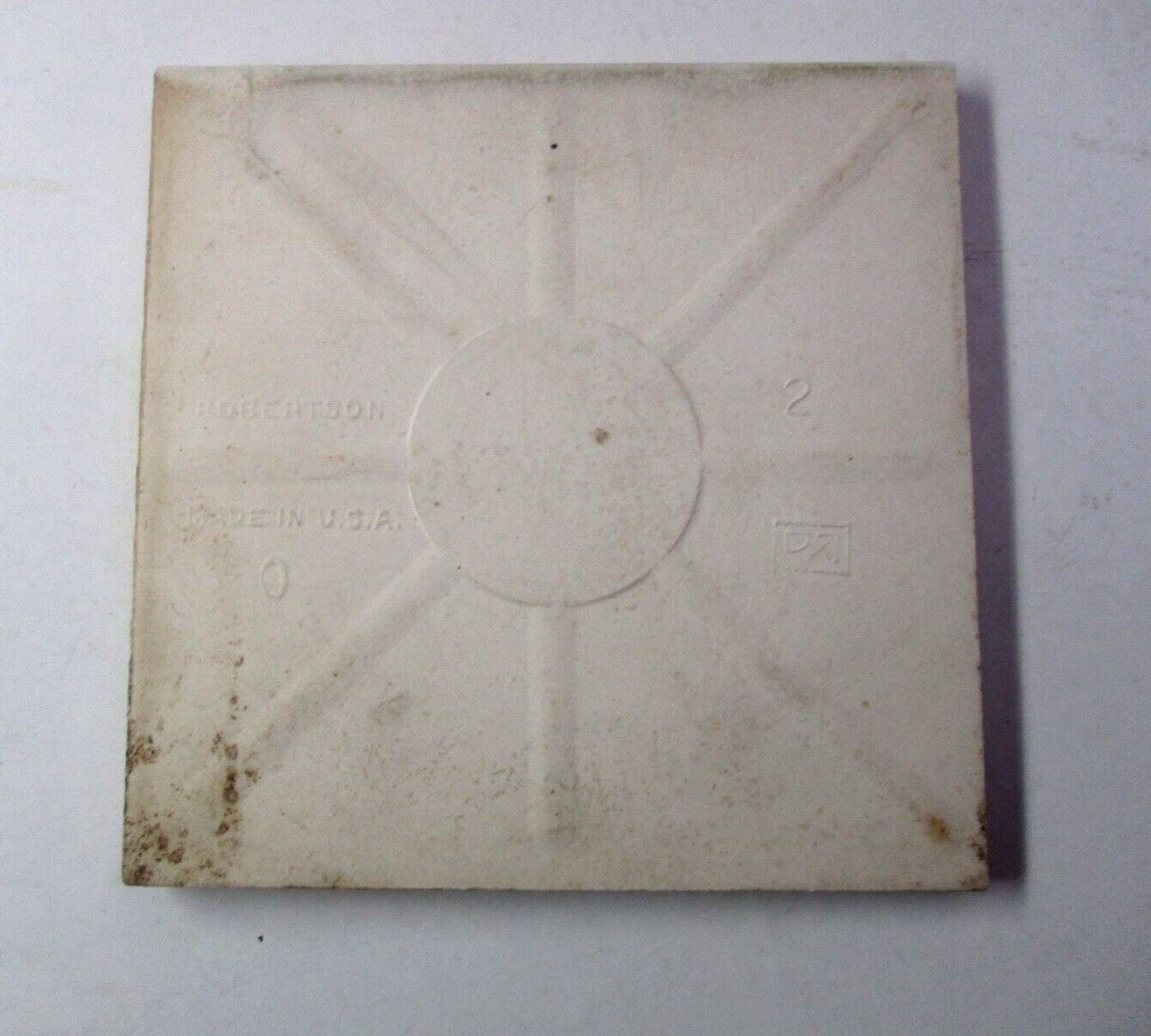 1 Ceramic Tile Robertson USA Matte Pink 4-5/16″ Square 1950s Retro Vintage MCM