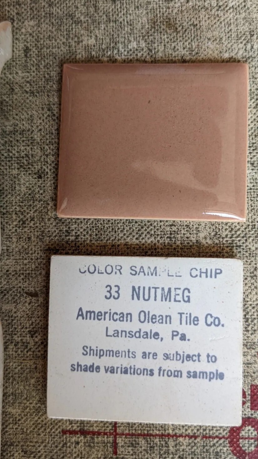2 pcs American Olean Bullnose Mud Cap A4402 4 1/4 X4 1/4″ Nutmeg #33 Glossy NEW