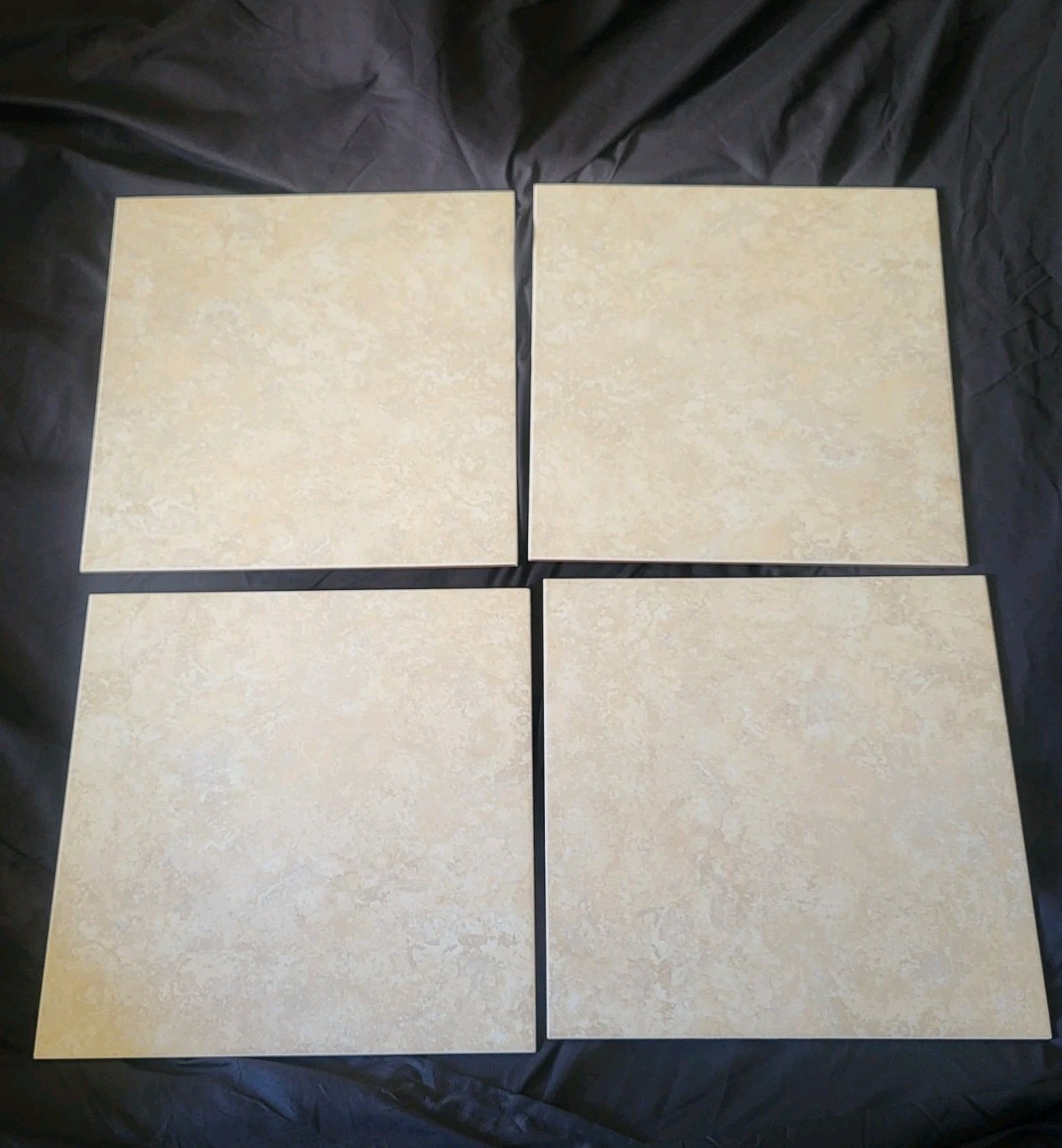 Laufen Cream Ceramic Tile 16X16 Lot Of 4