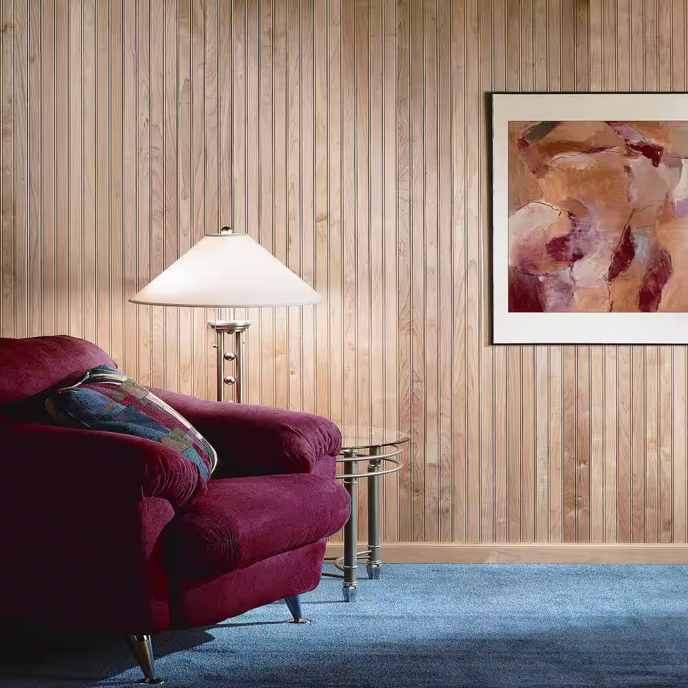5/16 In. X 3-1/8 In. X 96 In. Basswood Tongue and Groove Wainscot Paneling