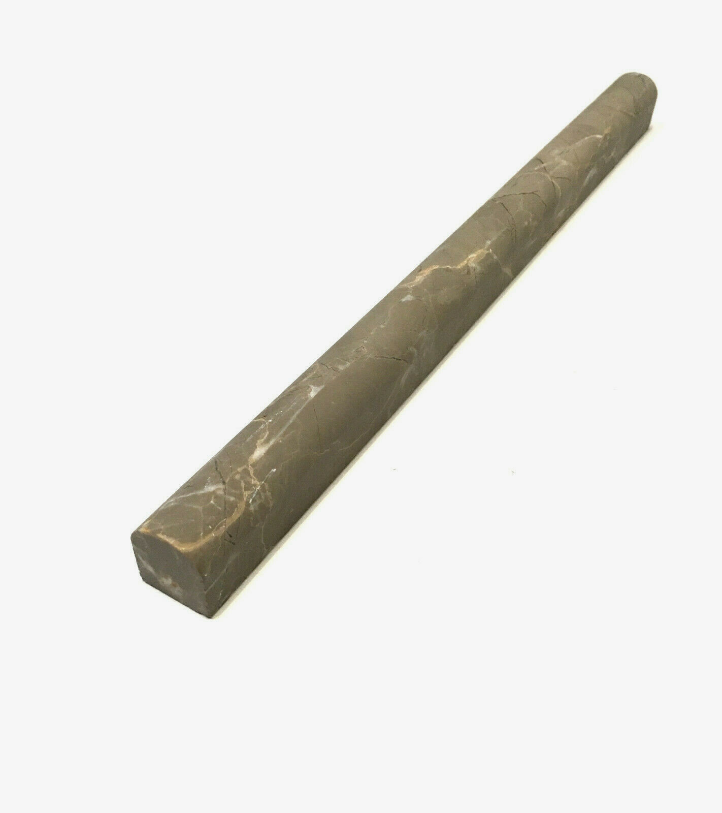 3/4″X12″ Fume Honed Marble Trim Pencil Chair Rail Profile, Wall Tile Kitchen