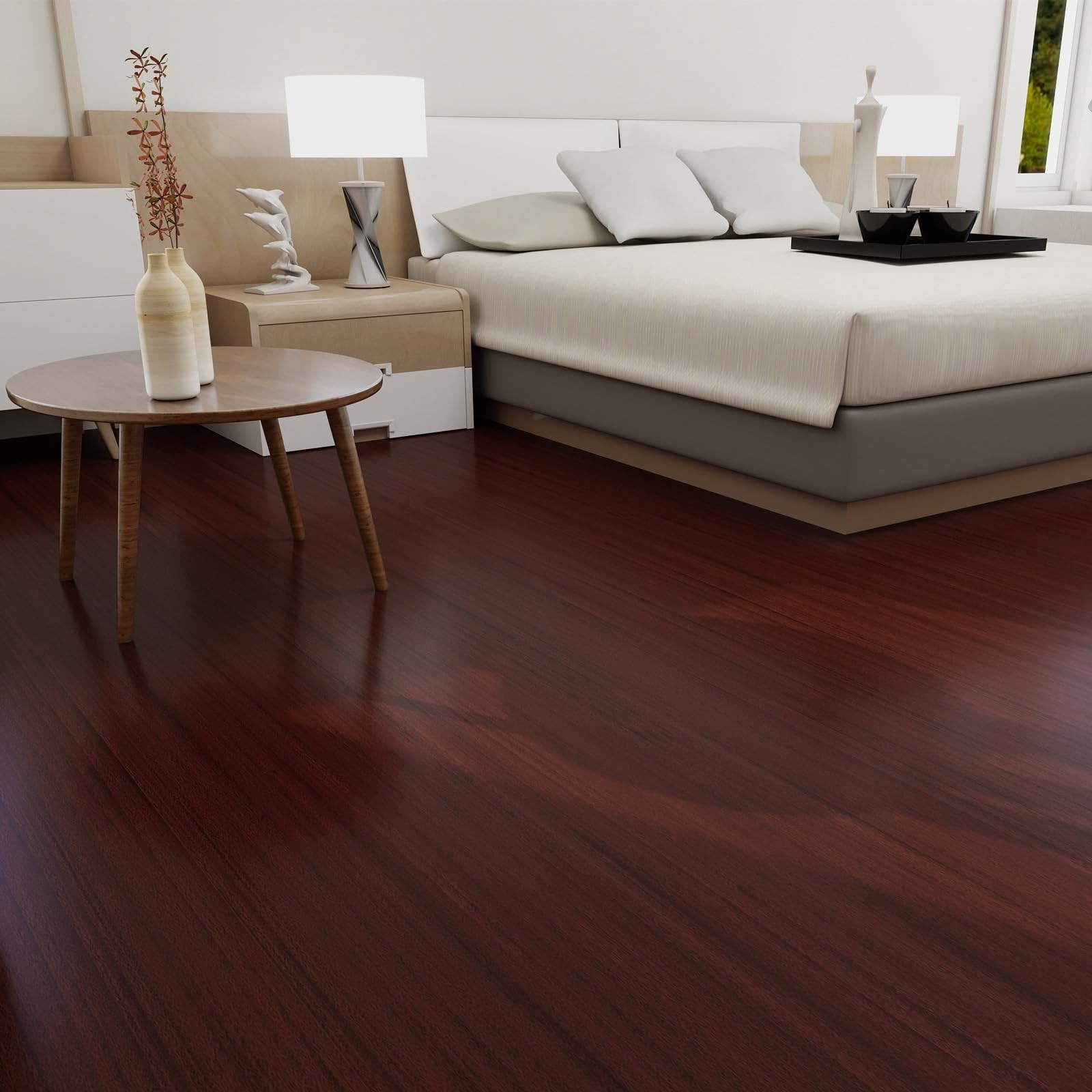 Wood Grain Peel and Stick Floor Tiles 11.8″ x 118″ Roll, Self Adhesive Vinyl …