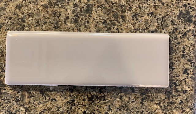 Daltile Semi Gloss-# 182 Suede Grey 2 x 6 Ceramic Surface Bullnose Tile