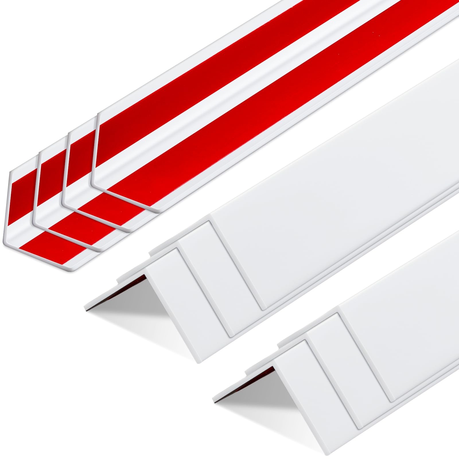 10 Pcs 2-3/8 x 60 Inches Wall Corner Protector Guards with Self Adhesive, Whi…